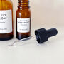 Mini Amber Glass Dropper Bottle With Personalised Label, thumbnail 9 of 10