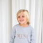 Mama Est Embroidered Personalised Jumper And Jogger Set Matching Mini Available, thumbnail 8 of 12