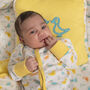 Little Ducks Baby Sleep Suit In Organic Cotton, thumbnail 2 of 4