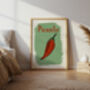Picante Chilli Kitchen Wall Art Print, thumbnail 1 of 3
