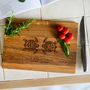 Two Turtles Personalised Chopping Board, thumbnail 1 of 5