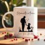 Personalised Dad And Daughter Silhouette Mug, thumbnail 2 of 8