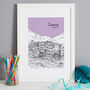 Personalised Lucca Print, thumbnail 5 of 10