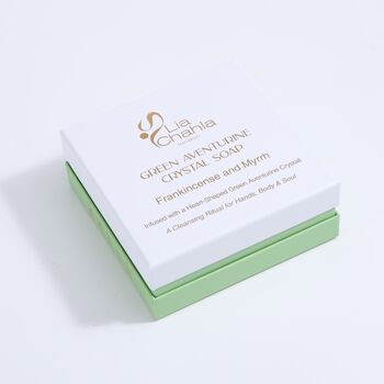 Green Aventurine Crystal Soap With Real Crystal Inside, 7 of 7