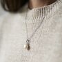 Harcourt Pearl And Cubic Zirconia Silver Round Pendant, thumbnail 2 of 6