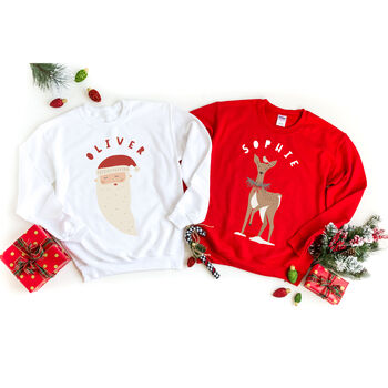 Personalised Family Christmas Sweatshirt With Names, 10 of 10