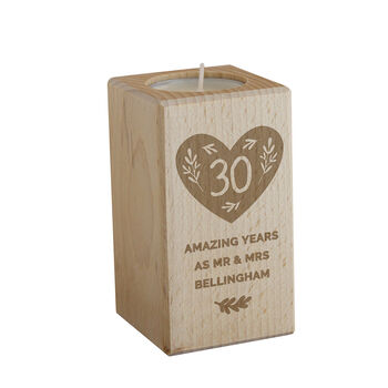 Personalised Anniversary Tealight Holder Gift, 4 of 4