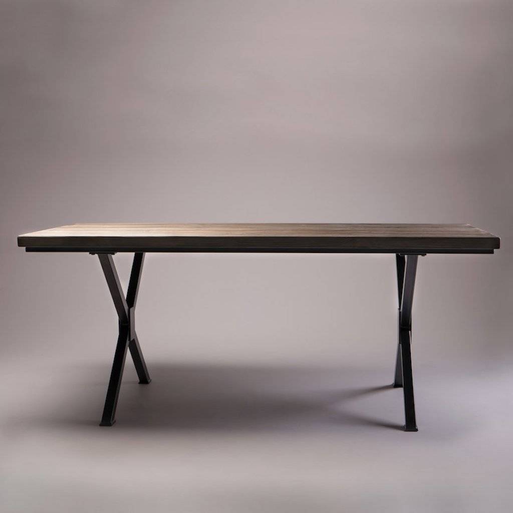 Kew Solid Wood Dining Table X Shaped Legs By Cosy Wood