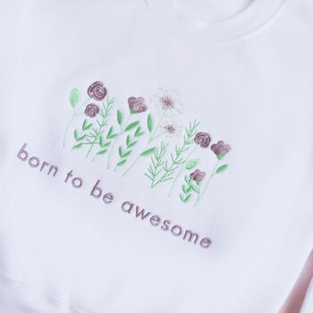 Born To Be Awesome Kids Sweatshirt, 2 of 2