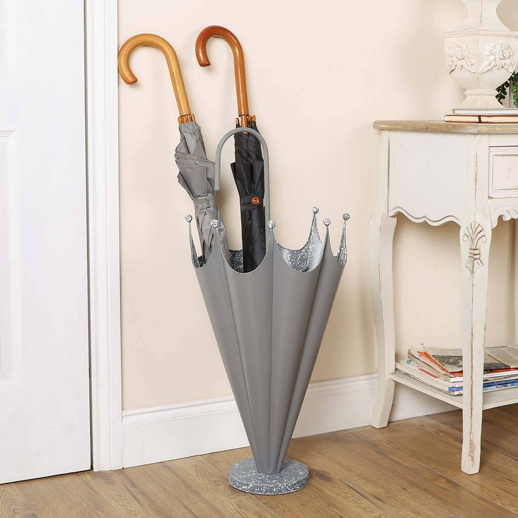 Grey Marble Finish Free Standing Umbrella Stand By Dibor