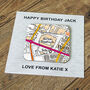 Favourite Football Grounds Coaster Card, thumbnail 1 of 12