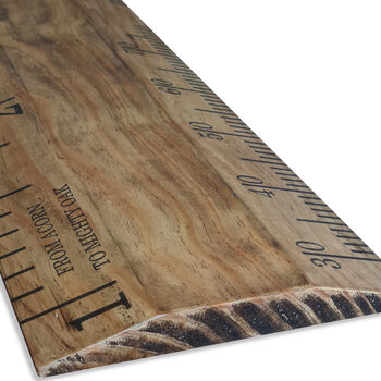 Original Oak Finished Wood Height Chart Ruler, 5 of 6