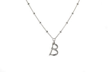 Silver Or Gold Plated Vermeil Letter Necklace, 2 of 5