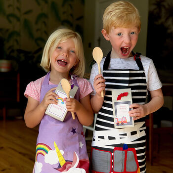 Personalised Kids Unicorn Baking Kit With Apron, 5 of 11