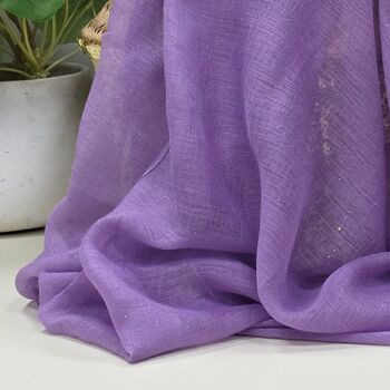 Sparkle Scarf In Lavender Blue, 3 of 3