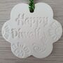 Flower Shaped Diwali Clay Decoration, thumbnail 3 of 4
