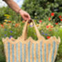 Handmade Scallop Jute Bag, thumbnail 5 of 6