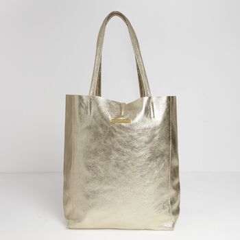 Milan Soft Leather Tote Bag, 3 of 9