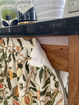 William Morris Velcro Sink Skirt, Bespoke Under Cabinet Curtain, 4 of 4
