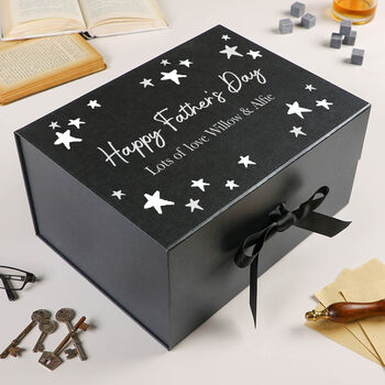 Personalised Luxury Black Father's Day Gift Box Selection, 3 of 6