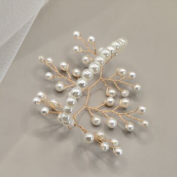 Pearl Bridal Wrist Corsage Bracelet, 11 of 12