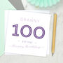 Established 100th Birthday Card, thumbnail 1 of 3