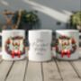 Personalised Chihuahua Christmas Wreath Dog Mug, thumbnail 2 of 2