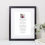 Use Your Own Photo And Words Remembrance Print, thumbnail 1 of 7