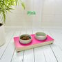 Dog / Cat Wooden Feeding Station With Ceramic Bowls, thumbnail 10 of 12