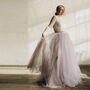 Lilac And Grey Ombre Bridal Skirt For Alternative Weddings, thumbnail 1 of 12