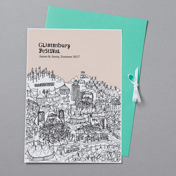 Personalised Glastonbury Festival Print, 9 of 9