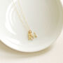 Solid 9ct Gold Script Initial Necklace, thumbnail 1 of 4