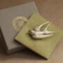 Silver Swallow Bird Brooch Pin, thumbnail 4 of 6