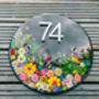 Personalised Slate House Number, Floral House Sign, thumbnail 4 of 12