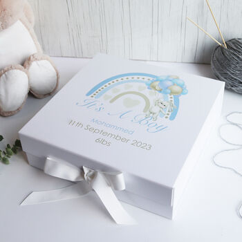Personalised New Baby Boy Gift Box, 3 of 12