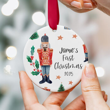 Personalised Baby First Christmas Bauble 2025, 6 of 7