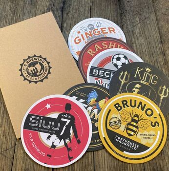 Manchester United Beer Mat Gift Set, 2 of 4