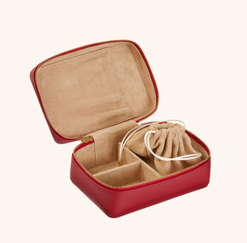 Personalised Luxury Soft Leather Jewellery Case, 4 of 8