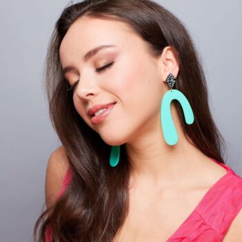 The Tallia Large Drop Statement Earrings, 3 of 3