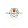 Sacral Chakra Carnelian Ring Silver Or Gold Plated, thumbnail 4 of 11