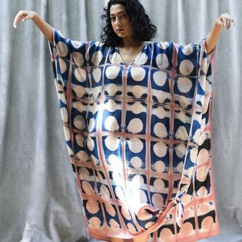Pure Silk Kaftan Dress, 2 of 7