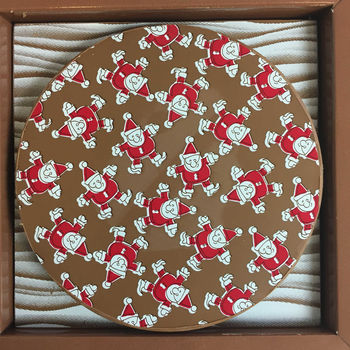 Chocolate Christmas Santa Gift Personalised Message, 4 of 4