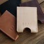 Personalised Leather Card Sleeve, thumbnail 4 of 7