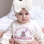 'My Beary First Birthday' Personalised Embroidered First Birthday Sweatshirt In Six Colours, thumbnail 3 of 8