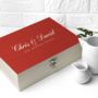 Personalised Couples Tea Box With Tea, thumbnail 4 of 4