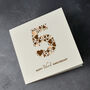 Love Hearts Wood 5th Anniversary Card, thumbnail 2 of 2