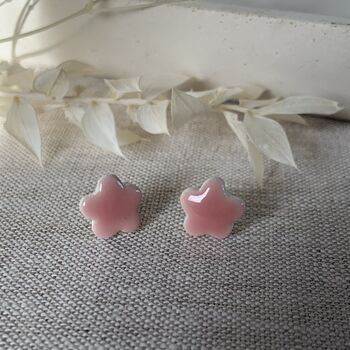 Gift For Mum Ceramic Flower Earrings, 8 of 10