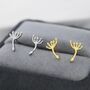 Dandelion Seed Stud Earrings In Sterling Silver, thumbnail 5 of 11
