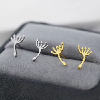 Dandelion Seed Stud Earrings In Sterling Silver, 5 of 11