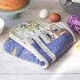Bluebell Cotton Double Oven Glove, thumbnail 3 of 8